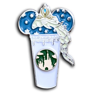 Elsa Castle Coffee Cup Pin | Frozen Pins | Elsa Pin | Anna Pin | Frozen Enamel Pin
