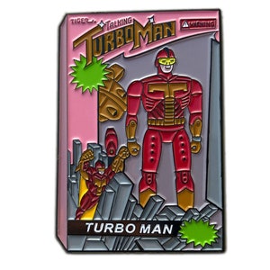 Turbo Man Enamel Pin | Jingle All the way pins | Christmas pins | turbo man pins