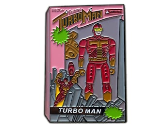 Turbo Man Enamel Pin | Jingle All the way pins | Christmas pins | turbo man pins