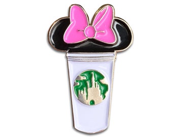 Daisy Duck Castle Coffee Cup Pin | Coffee Pins | Lapel Pin | Disney Coffee
