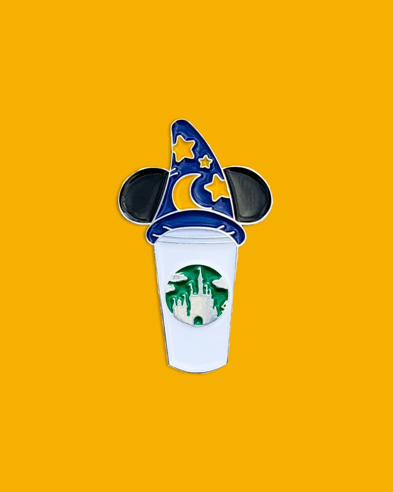 Fantasia Castle Coffee Cup Pin image 2