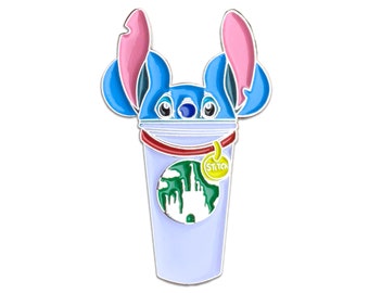 Stitch Castle Coffee Cup Pin / Pines Disney / Pines de puntada / Lilo y Stitch Pins / Lilo Enamel pins
