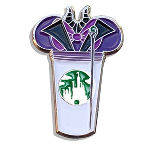 Maleficent Castle Coffee Cup Pin | Sleeping Beauty Pins