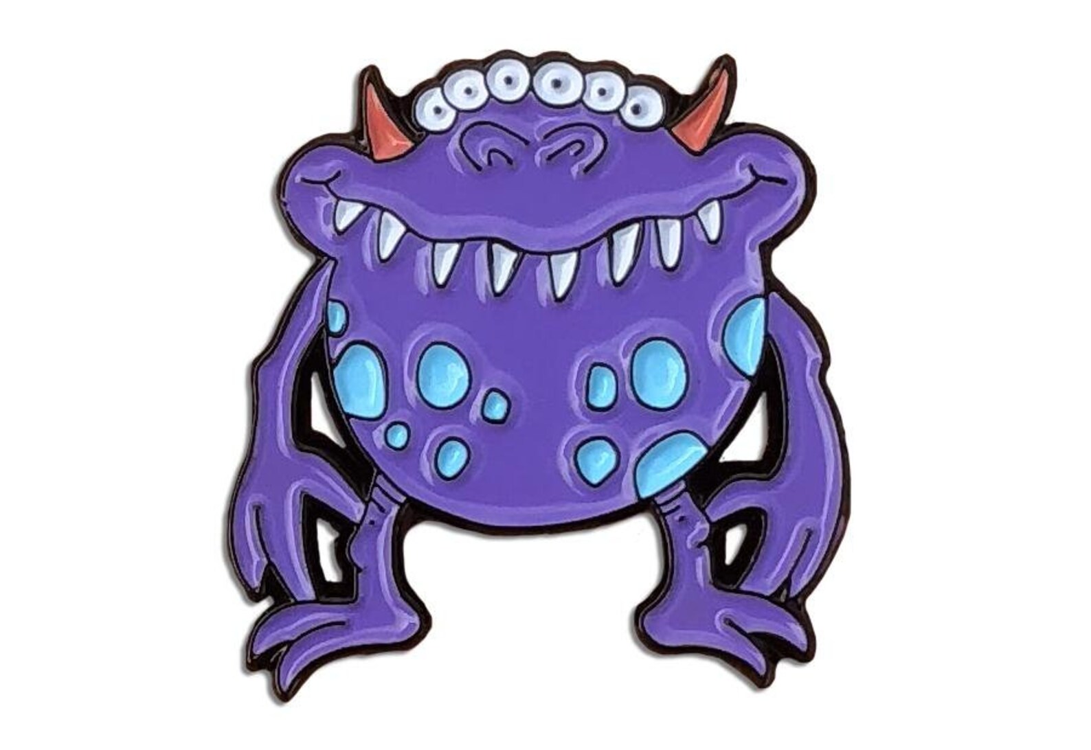 Purple Monster Enamel Pin Halloween Pins Monster Pins Scary - Etsy