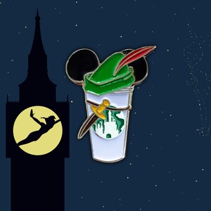 Copo de café do castelo de Peter Pan de <br> Entrega Rápida? Sininho | PeterPan | Pinos de Peter Pan | Pinos Tink | Pin de meninos perdidos