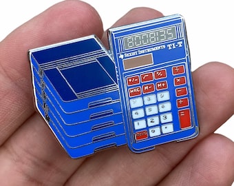 Old School Calculator Pin  | School Pins | 90's Nostalgia Pin | Homework Pin | Back in school |