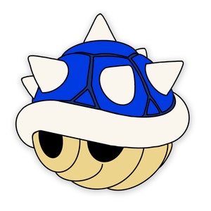 Blue Shell Enamel Pin | Throwback pins | Nostalgia pins | pins | Super Mario Pins | 90s Pin | Video Game