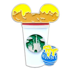 Winnie the Pooh Castle Coffee Cup Pin