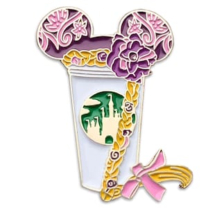 Rapunzel Castle Coffee Cup Pin | Tangled Pins | Rapunzel Pins