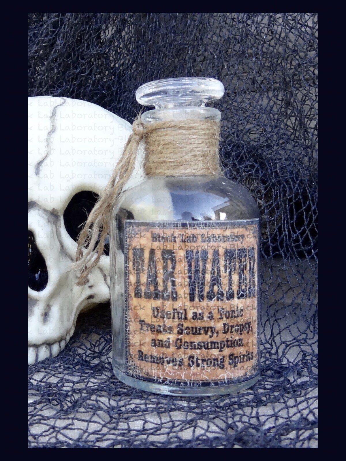 Tar Water Apothecary Jar Etsy