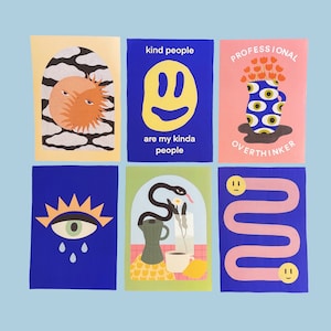 Illustrations A5  - Pack de 6