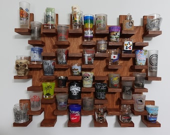 Shot Glass Display Case Wall Mount