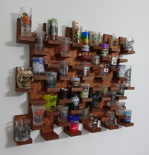 Shot Glass Display Case Wall Mount 