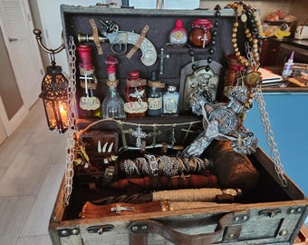 Vampire Killing Kit (Prop) Aged with LED powered Candle