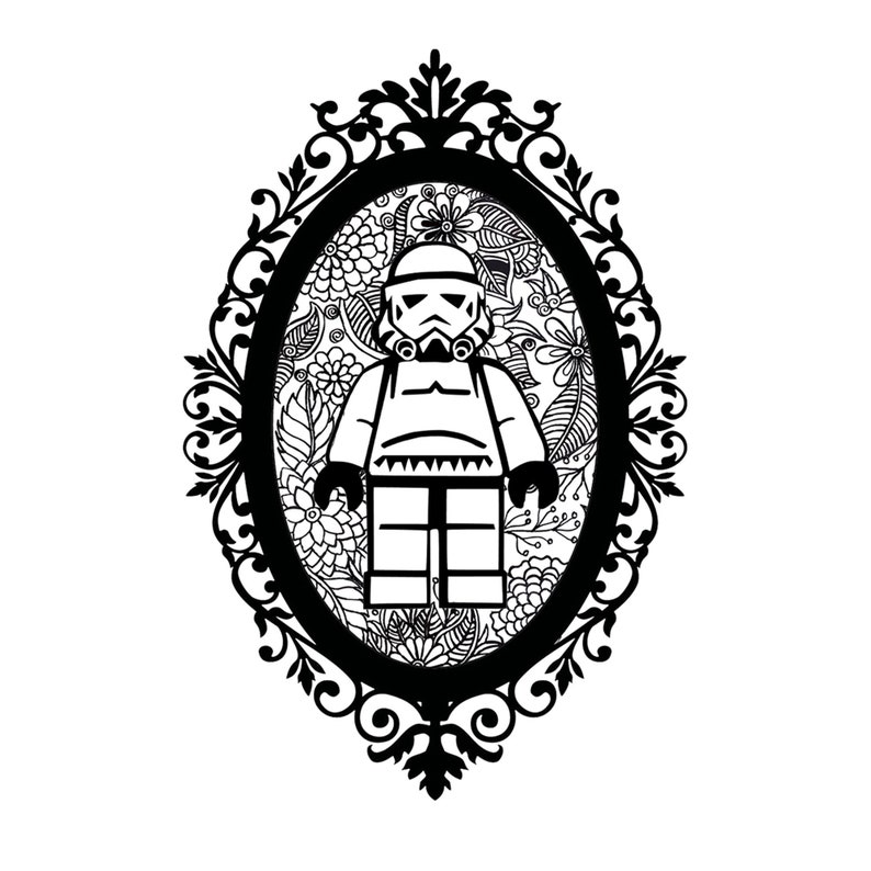 Download Ornate Storm Trooper Mandala Star wars svg Star wars ...