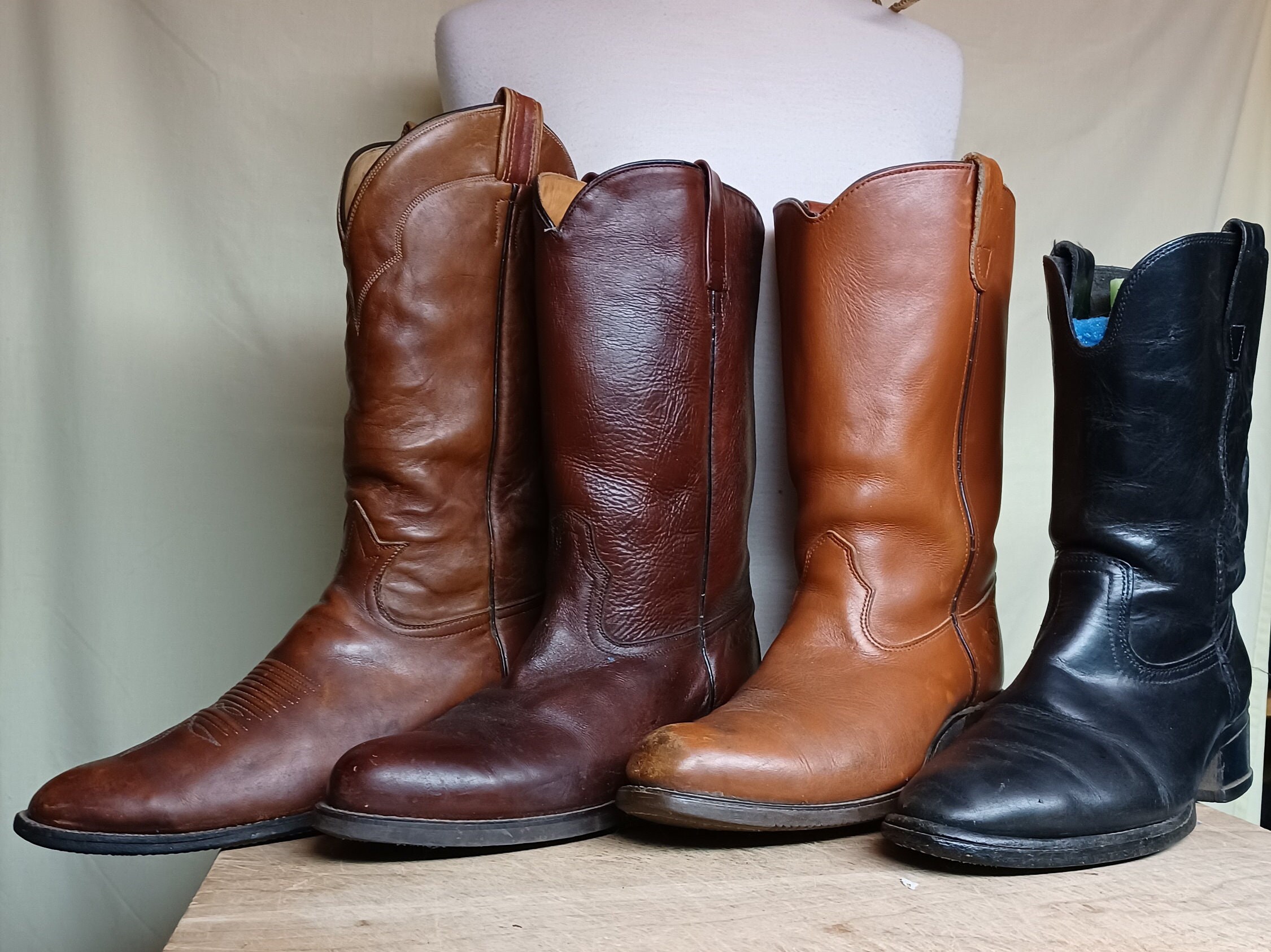 leather barn boots