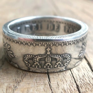 Portugal Silver Coin Ring - Silver Coin Ring Portugal - Portuguese Silver Coin Ring - Souvenir from Portugal - Ring From Portuguese Coin