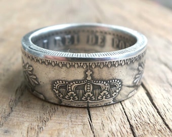 Portugal Silver Coin Ring - Silver Coin Ring Portugal - Portuguese Silver Coin Ring - Souvenir from Portugal - Ring From Portuguese Coin