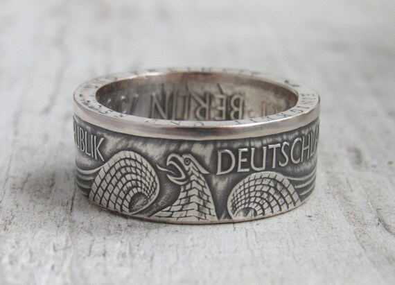 German coin best sale ring