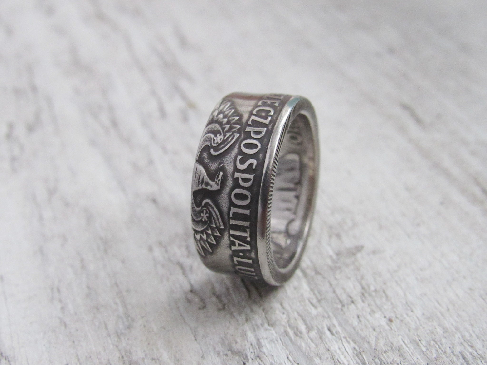 Coin Ring Poland Polish Souvenir Coin Ring Souvenir From Etsy
