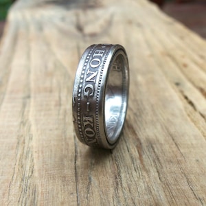 Hong Kong - 50 Cent 1951 - Coin Ring- souvenir from Hong Kong