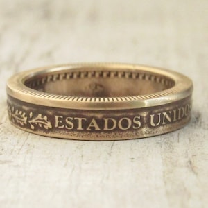 Coin Ring (Mexico) - Mexican coin ring - Mexican jewelry - Mexican coin ring - Mexican souvenir - Coin jewelry