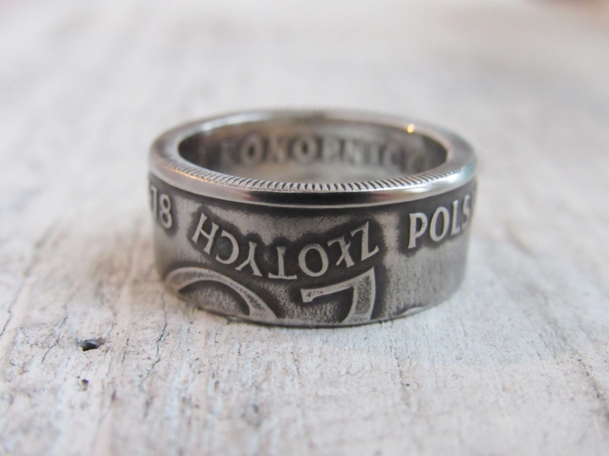 Coin Ring Poland Polish Souvenir Coin Ring Souvenir From Etsy