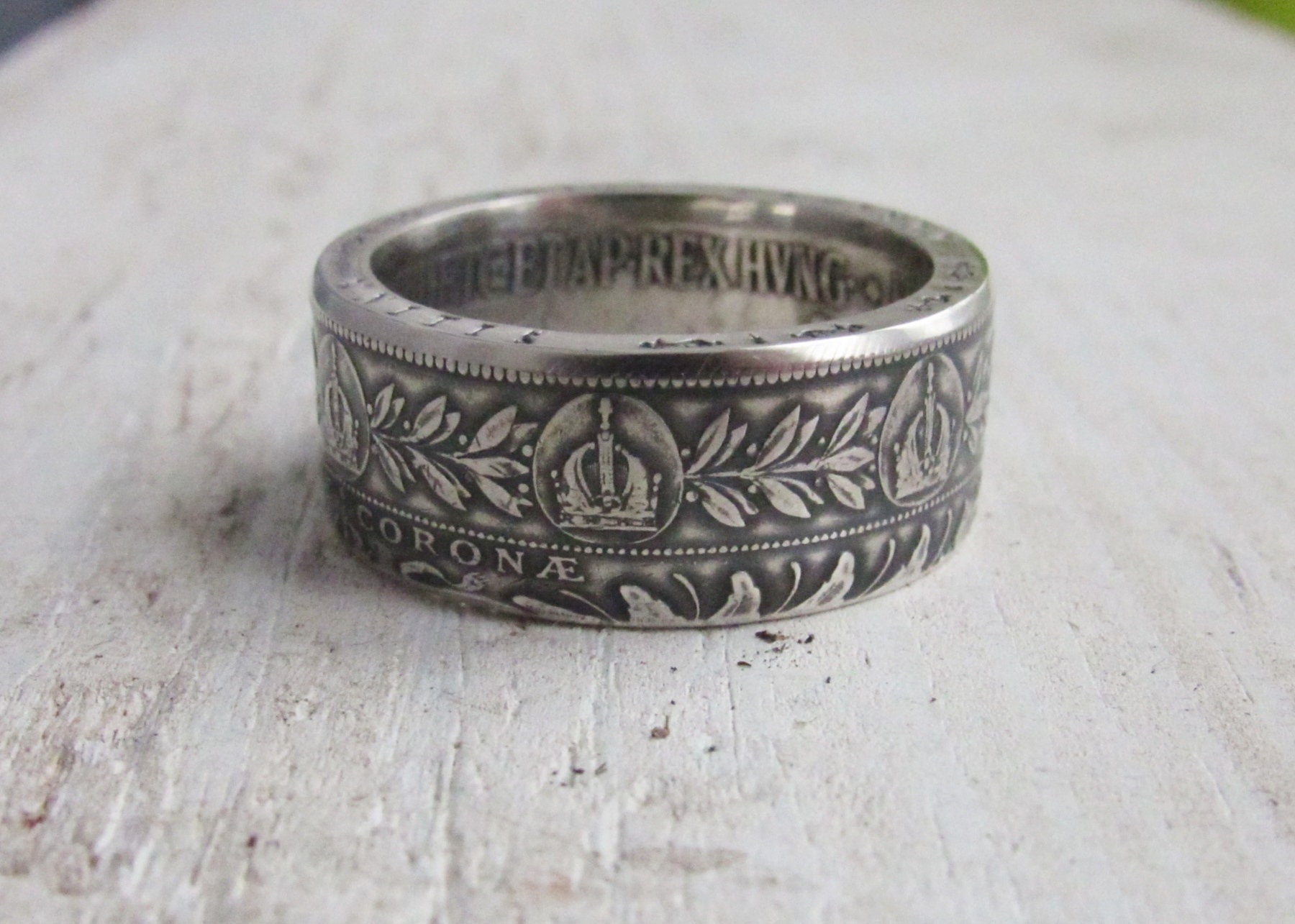 Silver Coin Ring Austria - Austrian Silver Rings - Austrian Men's ...