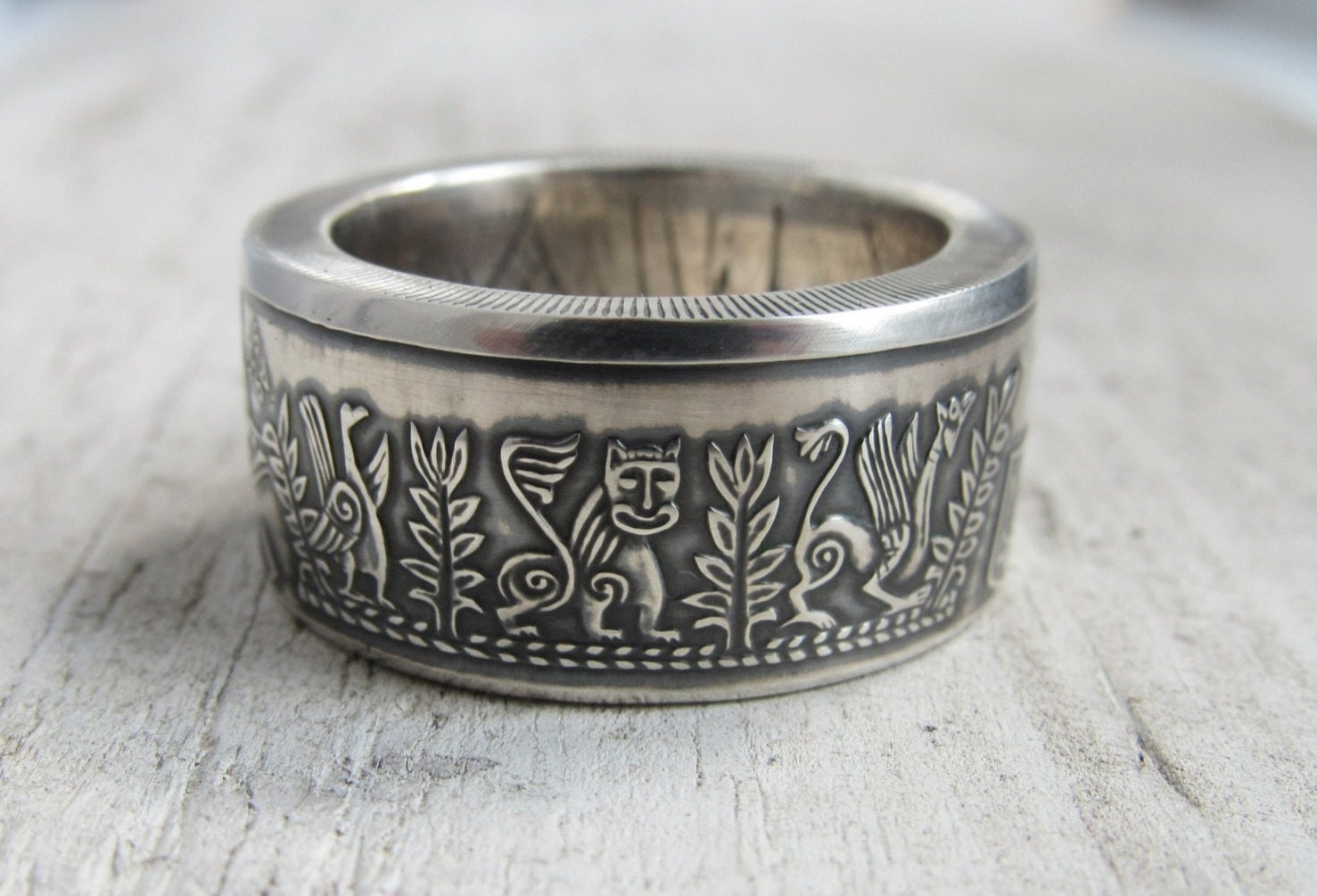 Coin ring studio etsy deals