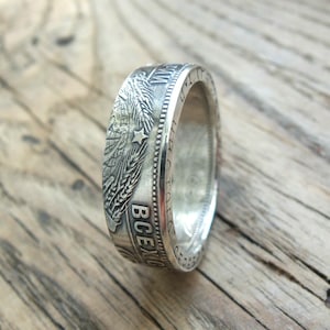 Coin ring USSR,Silver Coin Ring USSR, souvenir, Silver Coin Ring, USSR,кольца из монет, coin jewelry, artisan handmade,silver rings
