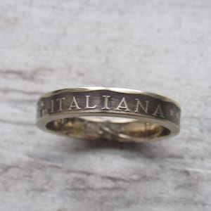 Italy Coin Ring - Italian Coin Ring - Italy Jewelry - Italy Ring - Handmade Ring - Unique Gift - Travel Gift - Women Ring - Men Ring