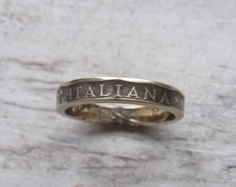 Italy Coin Ring - Italian Coin Ring - Italy Jewelry - Italy Ring - Handmade Ring - Unique Gift - Travel Gift - Women Ring - Men Ring