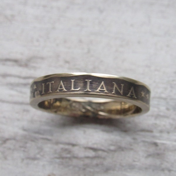 Italy Coin Ring - Italian Coin Ring - Italy Jewelry - Italy Ring - Handmade Ring - Unique Gift - Travel Gift - Women Ring - Men Ring