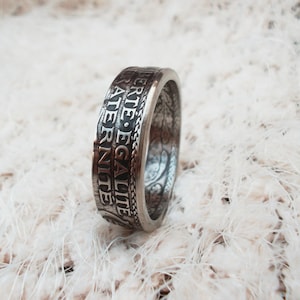 France Coin Ring - 25 Centimes - Rings from Coins - French jewelry - French coin ring