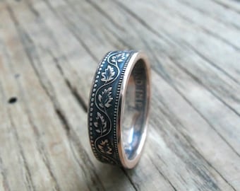 Canada Coin Ring - Canada Large Cent - canadian coin ring - Ring from Canadian coin