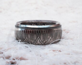 USSR Coin Ring - Soviet Union Souvenir - 1 Ruble - Rings from Coins - 40 years Victory over the Nazi Germany - Russia - Russian history