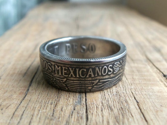 Mexican coin hotsell ring