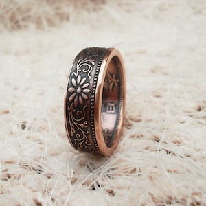 Coin Ring, Japanese Coin Ring, Coin Ring, Bronze Ring, Japanese Jewelry, Coin Rings, Japanese Art, Japanese Ring, Souvenir from Japan