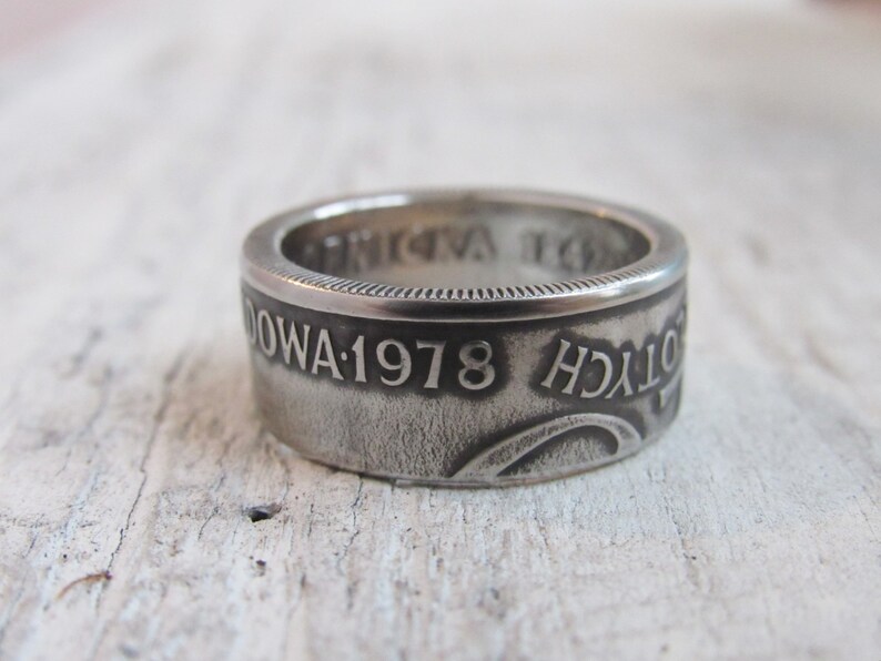 Coin Ring Poland Polish souvenir Coin Ring Souvenir from Poland 20 zlotych Rings from Coins Polski złotyh Free Shipping image 7