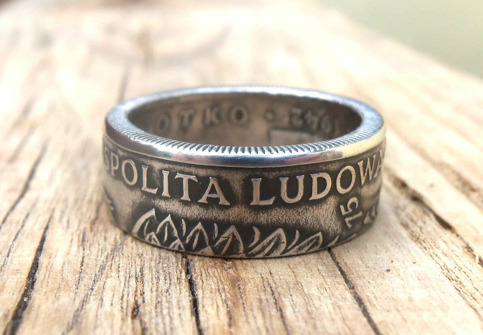 Polish Souvenir Coin Ring Polish Jewelry Souvenir From Etsy