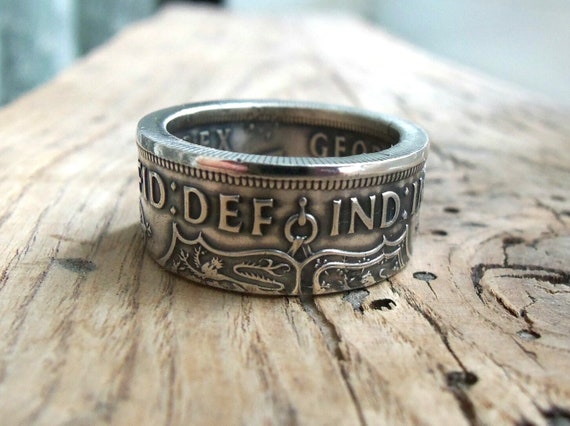 Half crown coin ring outlet
