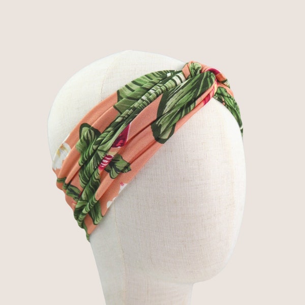 Stirnband Headband Florales Haarband Turban Headband Boho Headband Haarbänder für Frauen und Mädchen Bandana Hairstyle Haare machen Haarband