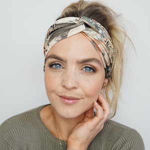 Haarband Stirnband Boho Headband Yoga Headbands mit Knoten Trendfrisur moderne Haarbänder für Sie Haaraccessoire im Trend Stirnbänder modern Bild 1