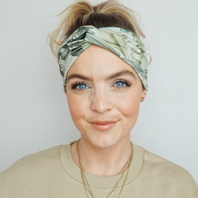 Haarband Headband Headwrap Hairband Turban Haarband Stirnband Boho Haarband trendy Frisur Haarband für Damen Haarausfall Haarbänder Trend Bild 3