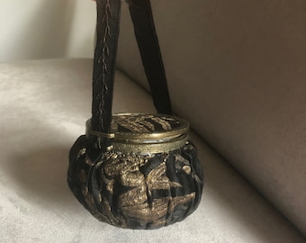 Antique Silk Purse, 1890-1910/Antique Handbag, Edwardian Victorian, Collector’s Piece/Vintage Pocketbook/19th Century Fashion