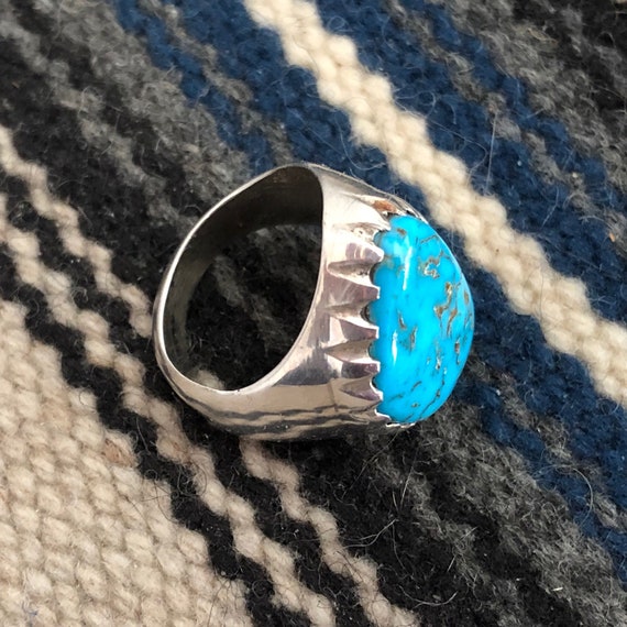 Navajo Johnny Pablo Men’s Ring//Vintage Native Am… - image 4