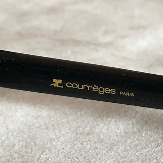 Vintage Courrèges Space Age Black Sunglasses Mode… - image 7