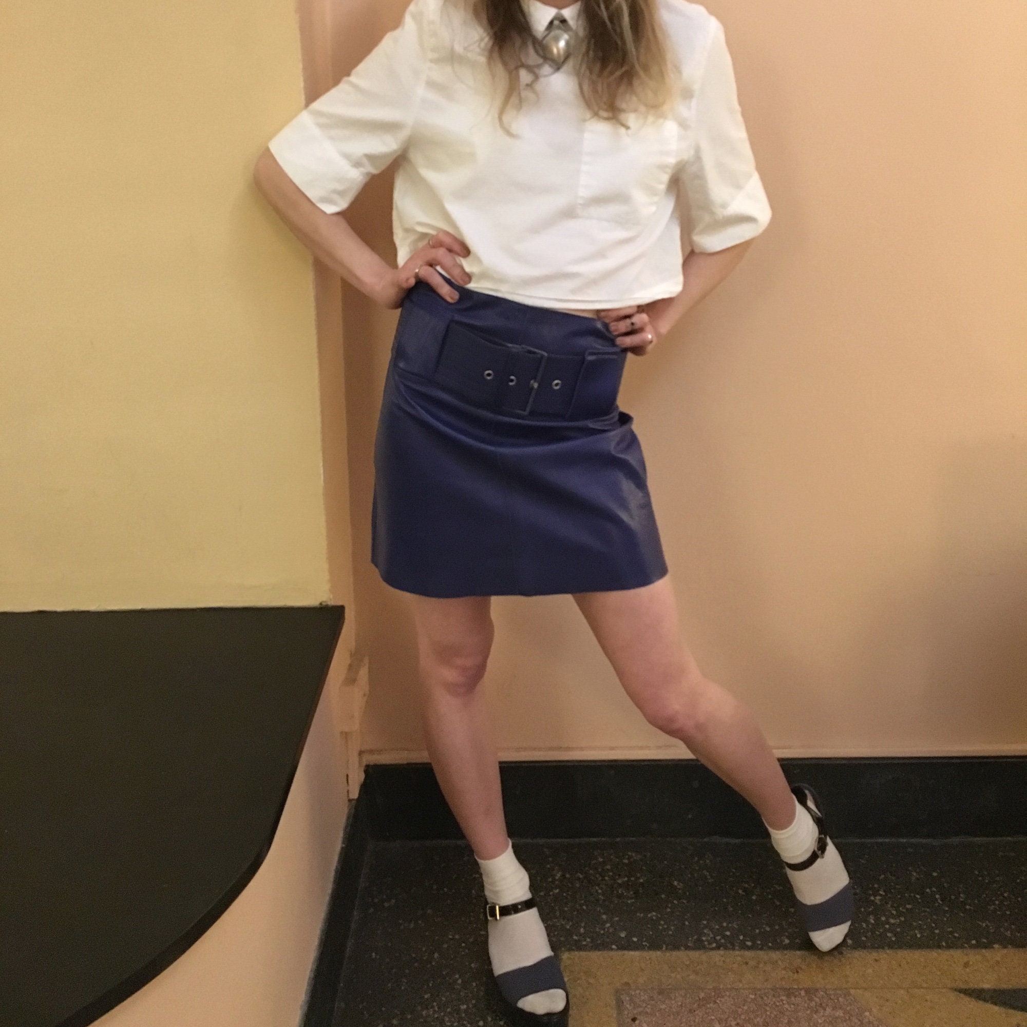 ミニスカート BOTTEGA VENETA Midnight blue bouclAC mini skirt Bottega Veneta Midnight Blue Bouclã© Mini Skirt | italist
