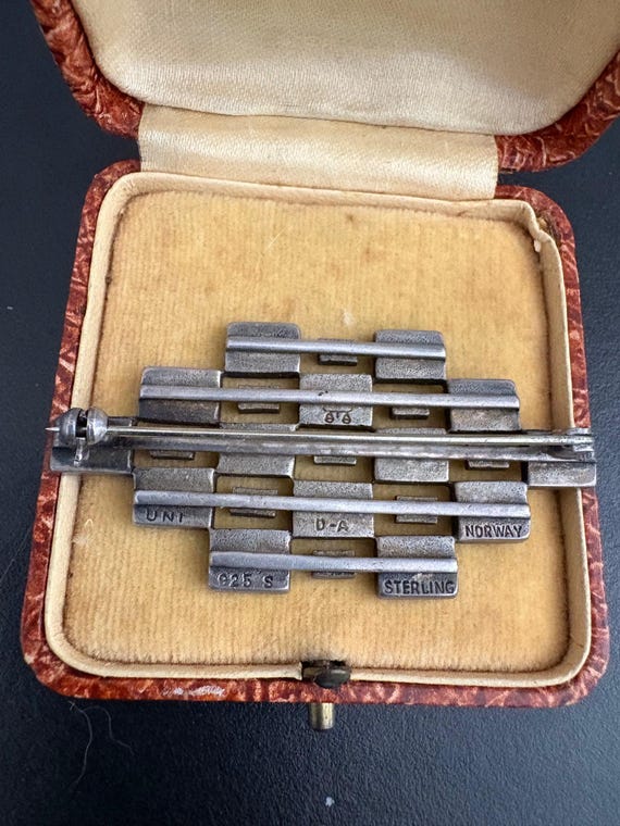 1960s David-Andersen Enamel Brooch, Uni D-A Norwa… - image 3