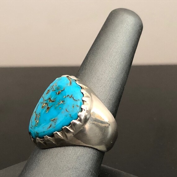 Navajo Johnny Pablo Men’s Ring//Vintage Native Am… - image 7